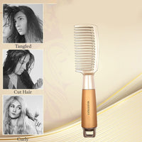 Majestique Wide Tooth Comb Golden 1 Piece