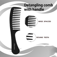 Majestique Hair Detangling Comb With Wide Teeth Assorted 1 Piece