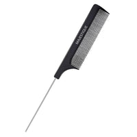 Majestique Steel Tail Comb for Hair Styling Black 1 Piece