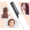Majestique Steel Tail Comb for Hair Styling Black 1 Piece