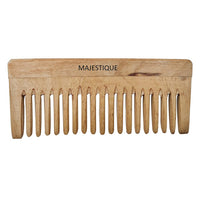 Majestique Wooden Wide Tooth Comb 1 Piece