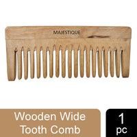 Majestique Wooden Wide Tooth Comb 1 Piece