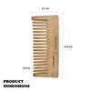 Majestique Wooden Wide Tooth Comb 1 Piece