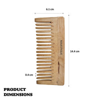 Majestique Wooden Wide Tooth Comb 1 Piece