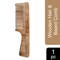 Majestique Wooden Hair & Beard Comb 1 Piece