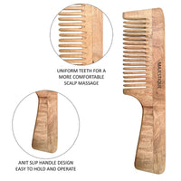 Majestique Wooden Hair & Beard Comb 1 Piece