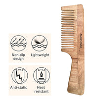 Majestique Wooden Hair & Beard Comb 1 Piece