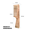 Majestique Wooden Hair & Beard Comb 1 Piece