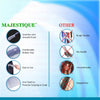 Majestique Rubber Grip Handle Comb 1 Piece