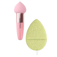 Majestique Facial Cleaning Sponge With Mushroom Makeup Sponge Combo