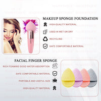 Majestique Facial Cleaning Sponge With Mushroom Makeup Sponge Combo