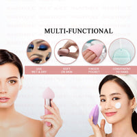 Majestique Facial Cleaning Sponge With Mushroom Makeup Sponge Combo