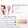 Majestique Facial Cleaning Sponge And Mushroom Makeup Sponge With Finger Glove Combo