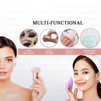Majestique Facial Cleaning Sponge And Mushroom Makeup Sponge With Finger Glove Combo