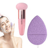 Majestique Facial Cleaning Sponge And Mushroom Makeup Sponge With Finger Glove Combo