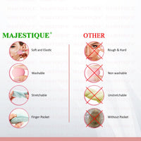Majestique Facial Cleaning Sponge with Cut Makeup Sponge forCMB538 1 Piece