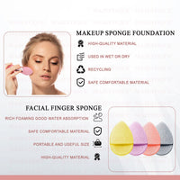 Majestique Facial Cleaning Sponge with Cut Makeup Sponge forCMB538 1 Piece