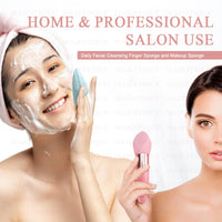 Majestique Facial Cleaning Sponge with Cut Makeup Sponge forCMB538 1 Piece