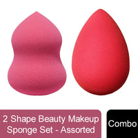 Majestique Beauty Makeup Sponge Set Assorted 2 Pieces