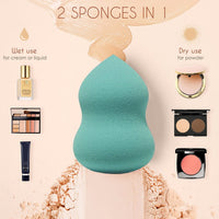 Majestique Beauty Makeup Sponge Set Assorted 2 Pieces