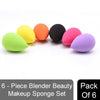 Majestique Blender Beauty Makeup Sponge Set 6 Pieces