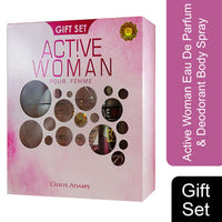 Chris Adams Active Woman Eau De Parfum & Deodorant Body Spray Gift Set