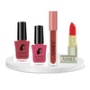 Asmee Hamper 11 Maple Leaves Premium Nail Polish | Tangerine Matte Lipstick | Sakura Classic Nail Polish | Maroon Petunia Liquid Lipstick