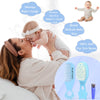 Majestique Baby Hair Brush, Comb And Nail Cutter Set For Newborns & Toddlers Blue Kit