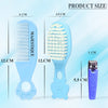 Majestique Baby Hair Brush, Comb And Nail Cutter Set For Newborns & Toddlers Blue Kit