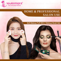 Majestique Makeup Sponge And Brush Set 5 Pieces