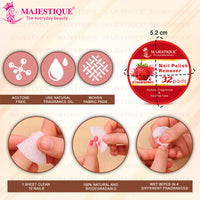 Majestique Nail Polish Removal & Toe Separator Set 4 Pieces 4 Pieces