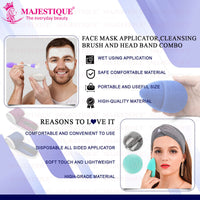 Majestique Face Mask Applicator Set Assorted 3 Pieces