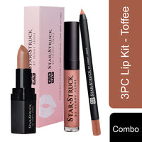 Star Struck by Sunny Leone 3PC Lip Kit (Lipstick + Lip Gloss + Lip Liner)