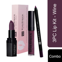 Star Struck by Sunny Leone 3PC Lip Kit (Lipstick + Lip Gloss + Lip Liner)