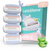 LetsShave Evior 3 Sensitive Blade Refills/Cartridges (Pack of 4)
