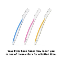LetsShave Evior Face & Eyebrow Razor for Women – Pack of 6 Dermaplaning Razors + Free 15ml Shave Gel | Facial Hair Removal for Eyebrows, Upper Lip & Peach Fuzz