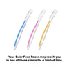 LetsShave Evior Face & Eyebrow Razor for Women – Pack of 6 Dermaplaning Razors + Free 15ml Shave Gel | Facial Hair Removal for Eyebrows, Upper Lip & Peach Fuzz
