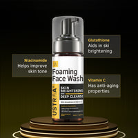 Ustraa Foaming Face Wash Skin Brightening & Deep Cleanse 150 ml