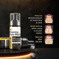 Ustraa Foaming Face Wash Skin Brightening & Deep Cleanse 150 ml
