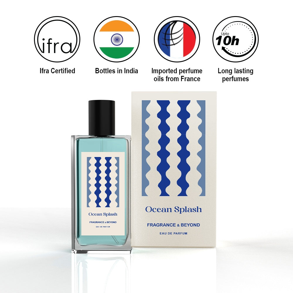 Fragrance & Beyond Ocean Splash Perfume for Women- 50 ml | Fresh Citrus & Fruity Fragrance with Floral, Vanilla, Sandalwood & White Musk Notes - 1