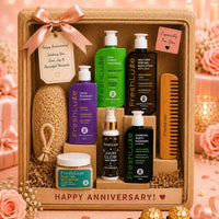 FreshLuxe 6-Piece Anniversary & Wedding Gift Hamper for Men - Gift for Husband | Box, Basket & Anniversary Hamper for Him | Grooming Kit & Skin Care Kit - 1
