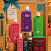 FreshLuxe 7-Piece Gift Hamper for Women - Gift Set for Woman | Box, Basket & Hampers for Women | Body Care Kit & Self Care Kit - 1