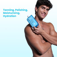 FreshLuxe Body Wash and Body Lotion Combo: Aqua Essence Exfoliating Shower Gel with Sea Salt + Daily Dew Perfume Body Lotion with BHA & Shea Butter 200ml + 200ml - 3