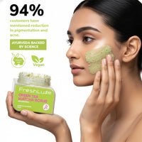 FreshLuxe Green Tea Matcha Face & body Scrub for Men & women 200gm