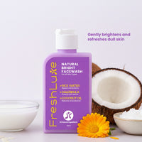 FreshLuxe Natural Brightening Face Wash for Men & Women 100 ml