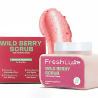 FreshLuxe Wild Berry Face & Body Scrub for Men & Women 200 g