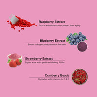 FreshLuxe Wild Berry Face & Body Scrub for Men & Women 200 g
