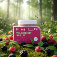 FreshLuxe Wild Berry Face & Body Scrub for Men & Women 200 g