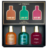 La French Hang Out Look Out & Date Out Gift Set Perfume for men & women 3 x 30 ml