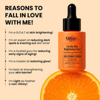 Ghar Soaps 10% Vitamin C Serum with Ferulic Acid & Saffron 30 ml – Brightening, Dark Spot Removal & Hydrating Face Serum for All Skin Types - 6